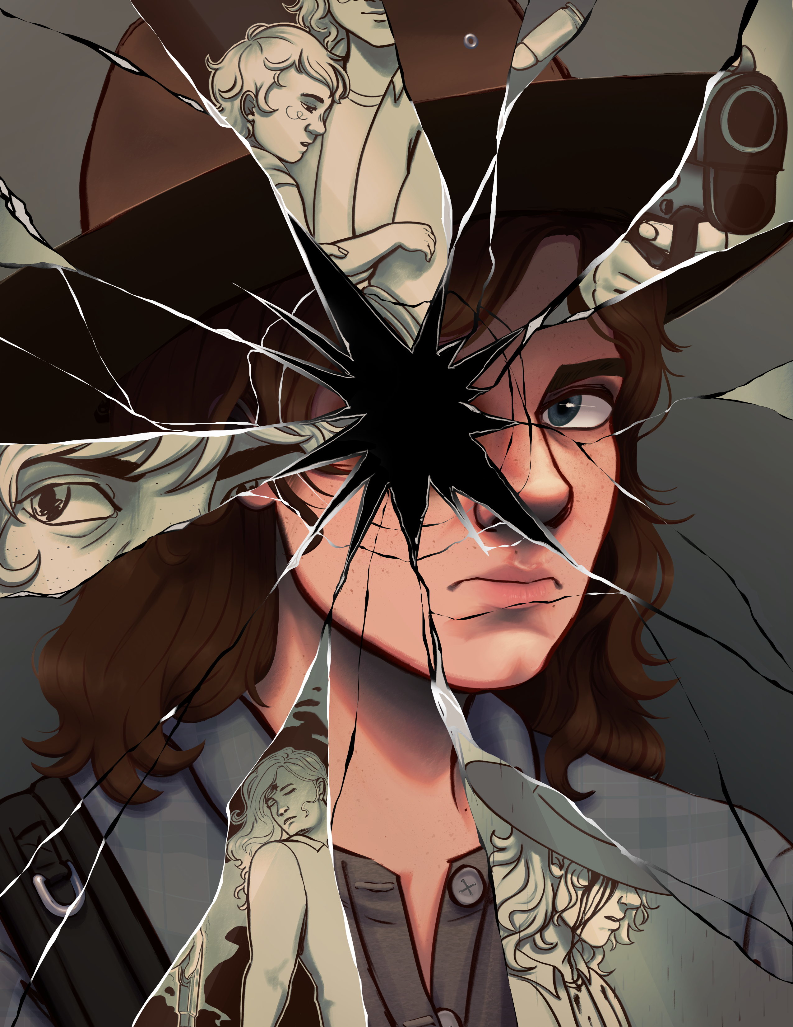 Illustration of Carl from AMC's <em>The Walking Dead</em>