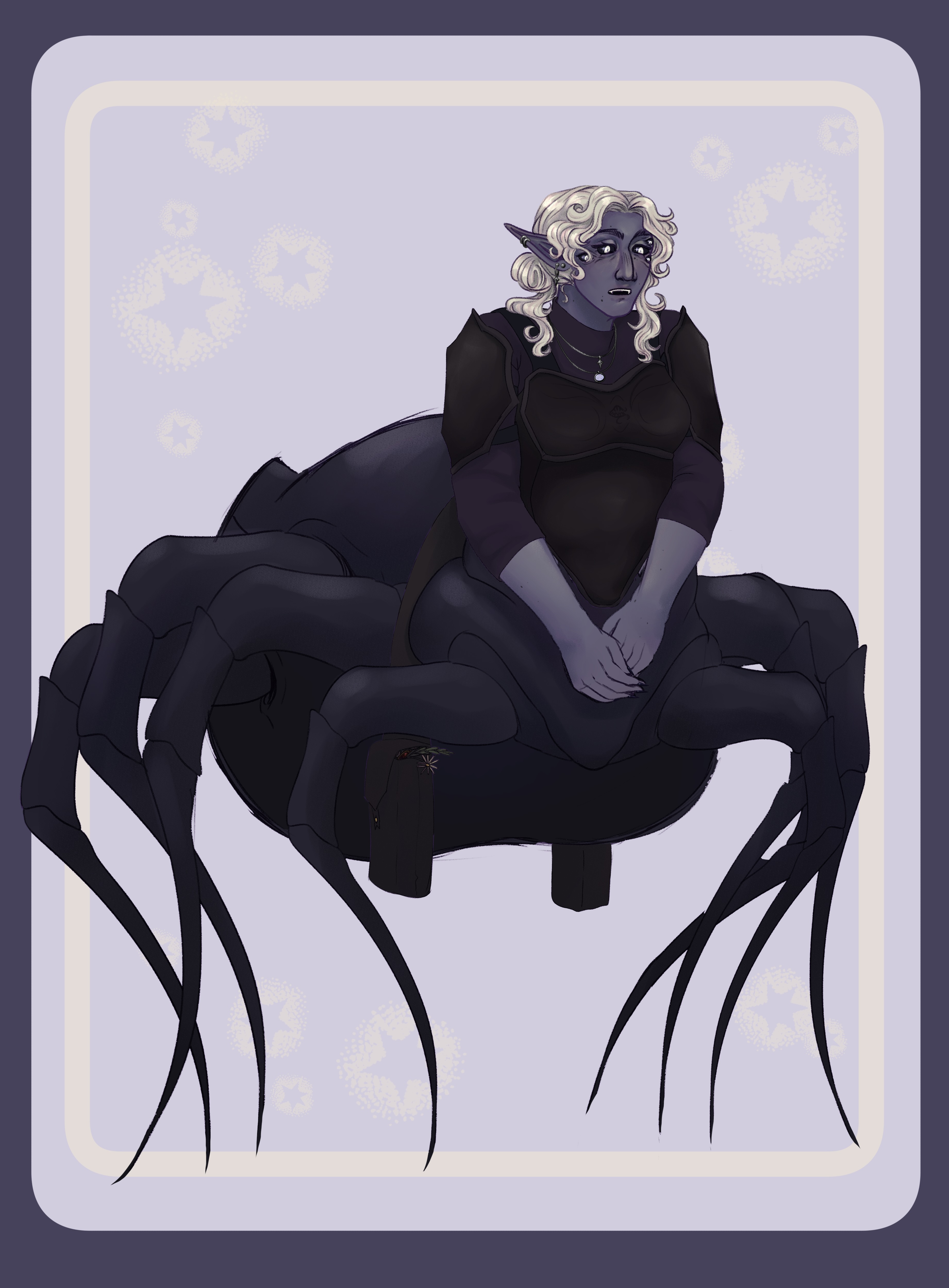 Illustration of my OC Elara Vandree